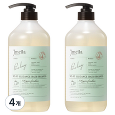 제이멜라 인 프랑스 엘레강스 퓨어 허그 헤어 샴푸, 4개, 1L