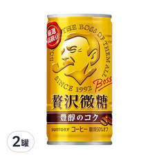 日本 BOSS 黃金濃醇咖啡飲料, 185ml, 2罐