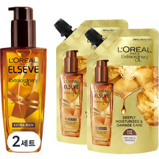 로레알파리 엑스트라 리치 브라운 오일 100ml + 리필 파우치 90ml x 2p 세트, 2개