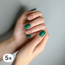 잇템샵 젤리팝 믹스컬러 셀프 아트 네일스티커, 5개, 3 그린앤샌드