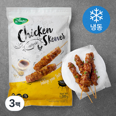 [쿠팡수입] 베타그로 숯불 데리야끼 닭꼬치 (냉동), 1kg, 3팩