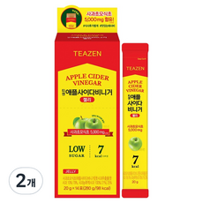 TEAZEN 茶禪 蘋果醋果凍 14入, 280g, 2個