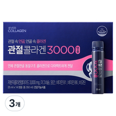 에버콜라겐 관절콜라겐 3000 앰플 14p, 350ml, 3개