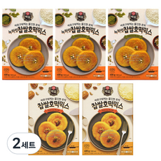 백설 녹차맛 찹쌀호떡믹스 400g x 3p + 찹쌀호떡믹스 400g x 2p, 2세트