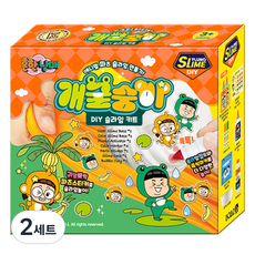 BOAZLin 常見兄妹 動物配件史萊姆DIY套組 青蛙猴, 2套, 混合色