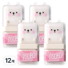 動物滾輪橡皮擦, 粉紅色, 12個