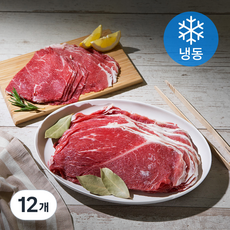 6다이닝 미국산 앞다리살 불고기/샤브샤브용 (냉동), 350g, 12개