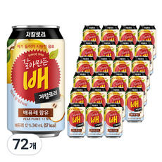 갈아만든배 저칼로리 배주스, 340ml, 72개