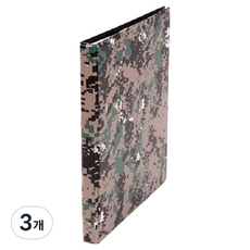 문화산업 군용 클리어화일 40p M521-71, 디지털무늬, 3개