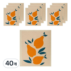 루비코코 홈카페 일러스트 리필 해동지 뽑아쓰는 키친타올 과일 1, 40개, 1개입