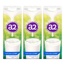 a2 MILK A2蛋白質牛奶, 1L, 3瓶