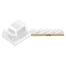 DOSell 整齊排線 + 固定夾, 30個, 白色