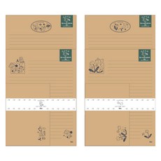 ibis Soso Garden 牛皮信紙, 隨機出貨, 1套