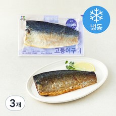 아라찬 고등어 구이 (냉동), 3개, 90g