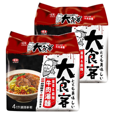 味王 大食客 酸菜麻辣牛肉湯麵 93g, 8包