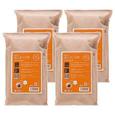 出雲屋炭八 櫥櫃專用寬版調濕木炭 中袋 象牙米 日本, 100g, 1L, 4個