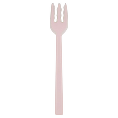 OKABE YOSHOKKI 岡部洋食器 柔軟叉子 尼龍66樹脂 矽利康樹酯 耐熱溫度200℃ 適用洗碗、烘碗機, 粉紅色, 1支