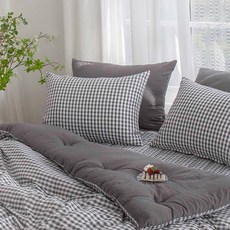 Yesbedding 柔軟格子格紋水洗無塵寢具組