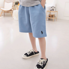 兒童夾扣翻摺短褲
