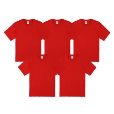 베이직플러스 남성용 통기성 면 20수 스탠다드 오리지널 베이직 반팔 티셔츠 TS-68000 5p