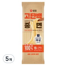 샘표 고단백 중면, 400g, 5개