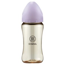 Simba 小獅王辛巴 蘊蜜鉑金 PPSU寬口防脹氣奶瓶, 紫芙, 270ml, 1個