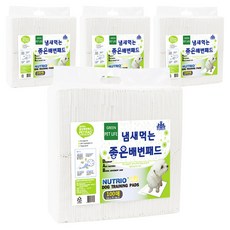 뉴트리오 냄새먹는 좋은 배변패드 레몬향, 100개입, 4개