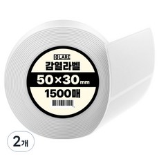 DCLARE 條碼機用感熱標籤紙 1500張, 2個