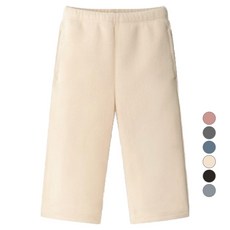 unifriend 刷毛九分直筒褲