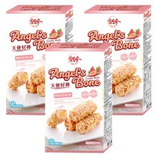 Angel's Bone 天使好棒 草莓巧克力杏仁捲, 香脆可口, 甜鹹適中, 80g, 3盒