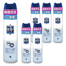 KOBAYASHI 小林製藥 如廁後強效瞬間消臭噴霧 無香味藍標, 280ml, 6罐