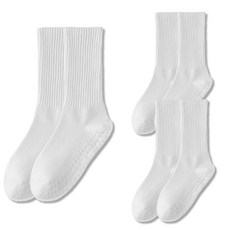 Earlyports 女性防滑皮拉提斯瑜珈中筒襪3入組