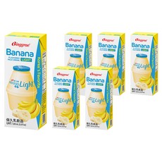 Binggrae Banana Flavored Milk 香蕉牛奶 light 香蕉風味保久乳飲品, 200ml, 6入
