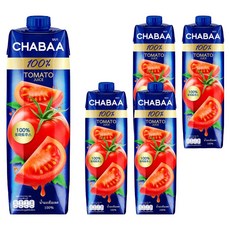 CHABAA 啜吧 番茄果汁, 1L, 5瓶