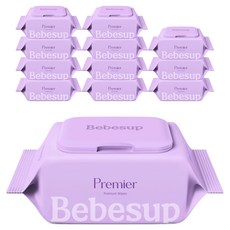 베베숲 유아용 프리미어 물티슈 휴대캡형, 70g, 20매, 12개