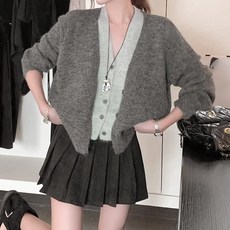 Paperments 女款 Moreu Natural 二合一 V領開襟衫 13234