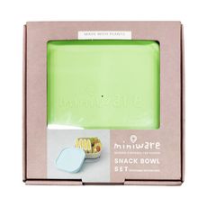 Miniware 天然聚乳酸點心碗組-薄荷草莓橄欖綠, 香草甜檸檬綠, 1組