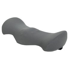 Angmet 便攜式可折疊記憶棉腰椎腰部靠枕, 灰色