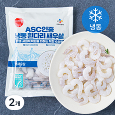 이츠웰 ASC인증 흰다리 새우살 (냉동), 200g(소), 2개