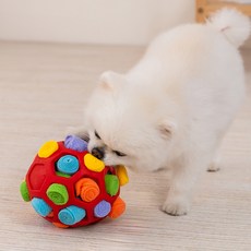 Leto 足球拔河嗅聞狗狗玩具, 粉彩紅, 1個