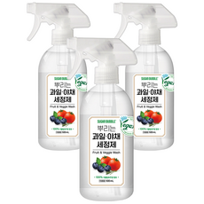 SUGAR BUBBLE 蔬果清洗噴霧, 3個, 500ml