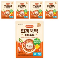 韓國 ivenet 嬰幼兒快速一餐拌飯醬 韓豚拌炒甜椒, 5個, 50g