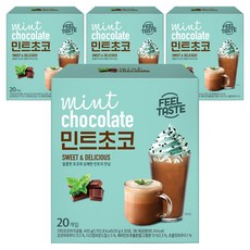 Danongwon 薄荷巧克力沖泡粉, 20g, 20條, 4盒