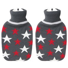 휴고프로쉬 보온물주머니 핫팩 니트 스타보르도 1.8L 스타보르도 레드, 2개