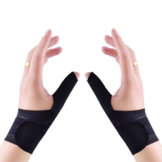 앙멧 엄지손가락 손목 보호대 블랙, 1세트