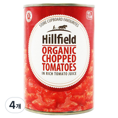 힐필드 유기농 찹드 토마토 파스타소스 통조림, 4개, 400g