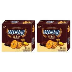 해태제과 버터링 딥초코, 155g, 2개