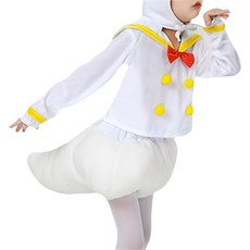 愛北鼻 萬聖節動物變裝服 兒童變裝派對服裝 可愛動物角色扮演服, 1入, 140碼, 白天鵝