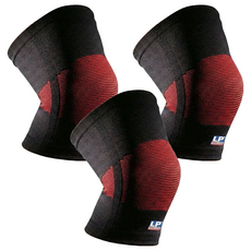 LP 高伸縮型膝部護套 641-bk, 3個