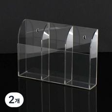 J&C LOCKS 壁掛式遙控器架 3格, 單一顏色, 2個